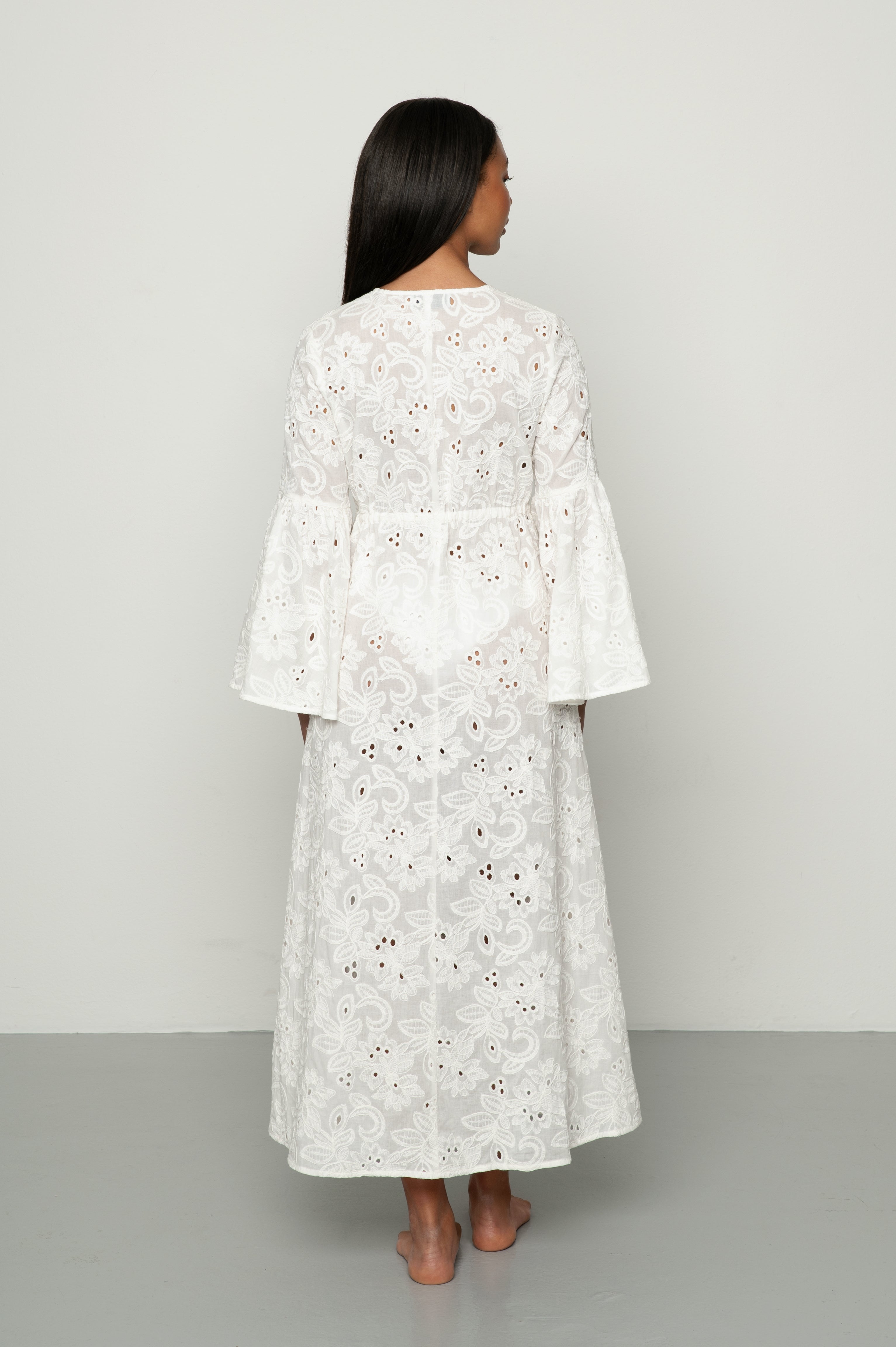 Mandibreeze Resort wear white kaftan 100% cotton summer dress vit bomullskaftan 100% bomull strandkaftan strandkläder beach wear